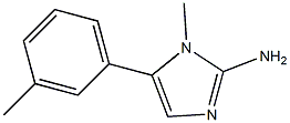 1-METHYL-5-M-TOLYL-1H-IMIDAZOL-2-YLAMINE Struktur