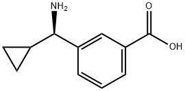 3-((1R)AMINOCYCLOPROPYLMETHYL)BENZOIC ACID Struktur