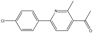 1-(6-(4-CHLOROPHENYL)-2-METHYLPYRIDIN-3-YL)ETHANONE Struktur