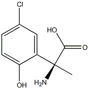 (2S)-2-AMINO-2-(5-CHLORO-2-HYDROXYPHENYL)PROPANOIC ACID Struktur