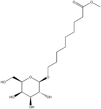 8-METHOXYCARBONYL-OCT-1-YL-BETA-D-GALACTOPYRANOSIDE Struktur