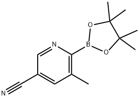 5-CYANO-3-METHYLPYRIDINE-2-BORONIC ACID PINACOL ESTER Struktur