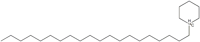 1-EICOSANYLCYCLOHEXANE, [CYCLOHEXANE-1-14C]- Struktur