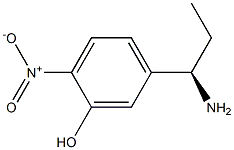 5-((1R)-1-AMINOPROPYL)-2-NITROPHENOL Struktur