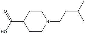 1-(3-METHYLBUTYL)PIPERIDINE-4-CARBOXYLIC ACID Struktur