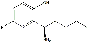 2-((1R)-1-AMINOPENTYL)-4-FLUOROPHENOL Struktur