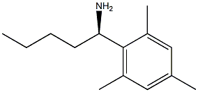 (1R)-1-(2,4,6-TRIMETHYLPHENYL)PENTYLAMINE Struktur