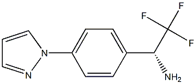 (1R)-2,2,2-TRIFLUORO-1-(4-PYRAZOLYLPHENYL)ETHYLAMINE Struktur