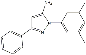 1-(3,5-DIMETHYLPHENYL)-3-PHENYL-1H-PYRAZOL-5-AMINE Struktur