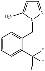 2-(2-TRIFLUOROMETHYL-BENZYL)-2H-PYRAZOL-3-YLAMINE Struktur