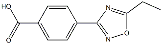 4-(5-ETHYL-1,2,4-OXADIAZOL-3-YL)BENZOIC ACID Struktur