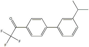 4'-(3-ISOPROPYLPHENYL)-2,2,2-TRIFLUOROACETOPHENONE Struktur