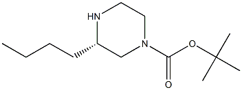 (S)-3-BUTYL-PIPERAZINE-1-CARBOXYLIC ACID TERT-BUTYL ESTER Struktur