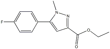 ETHYL 5-(4-FLUOROPHENYL)-1-METHYL-1H-PYRAZOLE-3-CARBOXYLATE Struktur