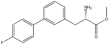 METHYL (2S)-2-AMINO-3-[3-(4-FLUOROPHENYL)PHENYL]PROPANOATE Struktur