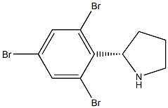 (2S)-2-(2,4,6-TRIBROMOPHENYL)PYRROLIDINE Struktur