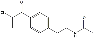 N-[2-[4-(2-CHLOROPROPANOYL)PHENYL]ETHYL]ACETAMIDE Struktur