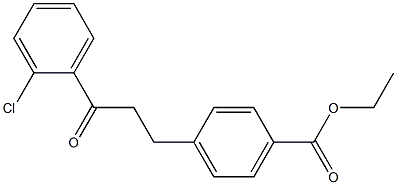 3-(4-CARBOETHOXYPHENYL)-2'-CHLOROPROPIOPHENONE Struktur