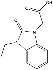 (3-ETHYL-2-OXO-2,3-DIHYDRO-1H-BENZIMIDAZOL-1-YL)ACETIC ACID Struktur