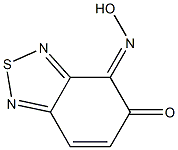 (4E)-2,1,3-BENZOTHIADIAZOLE-4,5-DIONE 4-OXIME Struktur