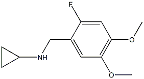 (1S)CYCLOPROPYL(2-FLUORO-4,5-DIMETHOXYPHENYL)METHYLAMINE Struktur