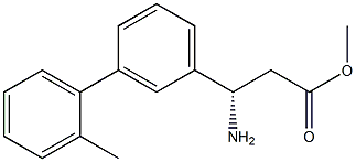 METHYL (3S)-3-AMINO-3-[3-(2-METHYLPHENYL)PHENYL]PROPANOATE Struktur