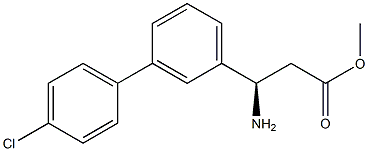 METHYL (3R)-3-AMINO-3-[3-(4-CHLOROPHENYL)PHENYL]PROPANOATE Struktur