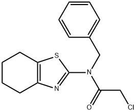 N-BENZYL-2-CHLORO-N-4,5,6,7-TETRAHYDRO-1,3-BENZOTHIAZOL-2-YLACETAMIDE Struktur