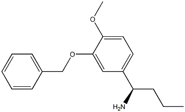 (1R)-1-[4-METHOXY-3-(PHENYLMETHOXY)PHENYL]BUTYLAMINE Struktur