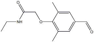 N-ETHYL-2-(4-FORMYL-2,6-DIMETHYLPHENOXY)ACETAMIDE Struktur