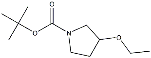 3-ETHOXY-PYRROLIDINE-1-CARBOXYLIC ACID TERT-BUTYL ESTER Struktur