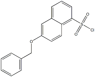 6-BENZYLOXY-NAPHTHALENE-1-SULFONYL CHLORIDE Struktur