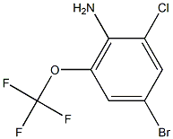 2-CHLORO-4-BROMO-6-TRIFLUOROMETHOXYANILINE Struktur