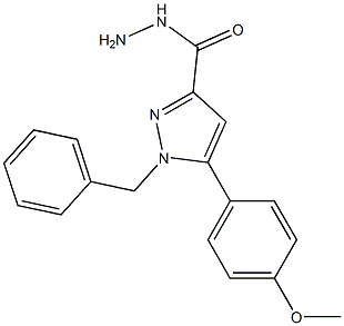 1-BENZYL-5-(4-METHOXYPHENYL)-1H-PYRAZOLE-3-CARBOHYDRAZIDE Struktur