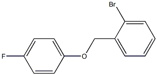 2-BROMOBENZYL-(4-FLUOROPHENYL)ETHER Struktur