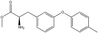 METHYL (2R)-2-AMINO-3-[3-(4-METHYLPHENOXY)PHENYL]PROPANOATE Struktur