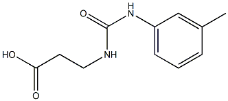 3-(([(3-METHYLPHENYL)AMINO]CARBONYL)AMINO)PROPANOIC ACID Struktur