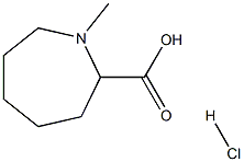 1-METHYL-AZEPANE-2-CARBOXYLIC ACID HYDROCHLORIDE Struktur