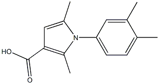 1-(3,4-DIMETHYLPHENYL)-2,5-DIMETHYL-1H-PYRROLE-3-CARBOXYLIC ACID Struktur