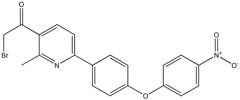 1-(6-(4-(4-NITROPHENOXY)PHENYL)-2-METHYLPYRIDIN-3-YL)-2-BROMOETHANONE Struktur