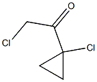 2-CHLORO-1-(1-CHLORO-CYCLOPROPYL)-ETHANONE Struktur