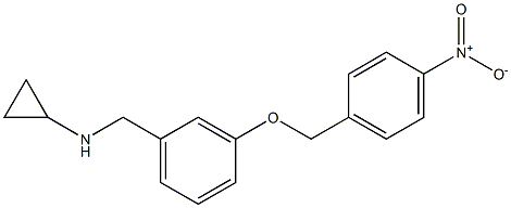 (1S)CYCLOPROPYL(3-[(4-NITROPHENYL)METHOXY]PHENYL)METHYLAMINE Struktur