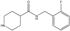 N-(2-FLUOROBENZYL)PIPERIDINE-4-CARBOXAMIDE Struktur