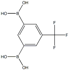 5-(TRIFLUOROMETHYL)-1,3-PHENYLENEDIBORONIC ACID Struktur