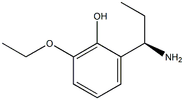 2-((1R)-1-AMINOPROPYL)-6-ETHOXYPHENOL Struktur