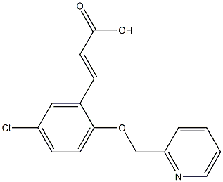 (2E)-3-[5-CHLORO-2-(PYRIDIN-2-YLMETHOXY)PHENYL]ACRYLIC ACID Struktur