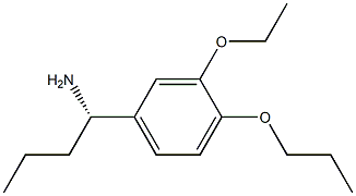 (1S)-1-(3-ETHOXY-4-PROPOXYPHENYL)BUTYLAMINE Struktur