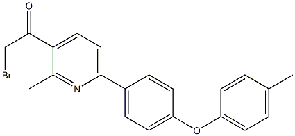 1-(6-(4-(P-TOLYLOXY)PHENYL)-2-METHYLPYRIDIN-3-YL)-2-BROMOETHANONE Struktur