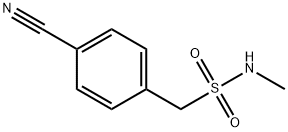 1-(4-CYANOPHENYL)-N-METHYLMETHANESULFONAMIDE Struktur