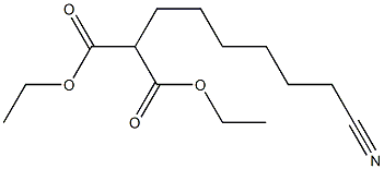 DIETHYL (6-CYANOHEXYL)MALONATE Struktur